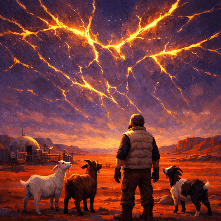 A broken sky — the first transmission